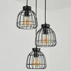 Lampes Vintages & Rétros-hofstein Suspension Piment Noir, 3 lumières