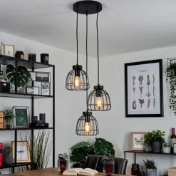 Lampes Vintages & Rétros-hofstein Suspension Piment Noir, 3 lumières