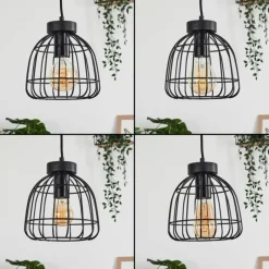 Lampes Vintages & Rétros-hofstein Suspension Piment Noir, 3 lumières