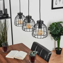 Lampes Vintages & Rétros-hofstein Suspension Piment Noir, 3 lumières