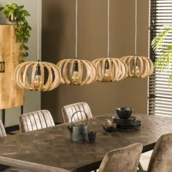 Lampes Vintages & Rétros-hofstein Suspension Pirmil Anthracite, 4 lumières