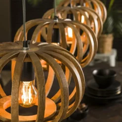 Lampes Vintages & Rétros-hofstein Suspension Pirmil Anthracite, 4 lumières