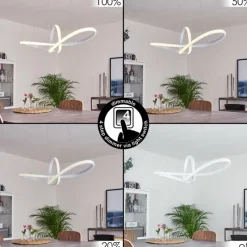 hofstein Suspension Pitasch LED Blanc, 1 lumière* Éclairage Led