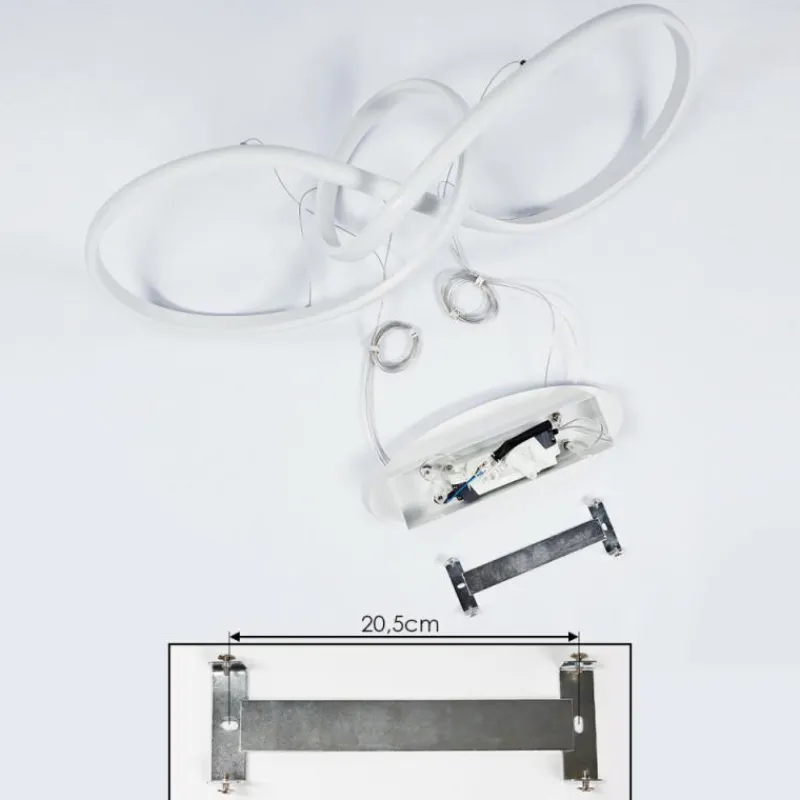 hofstein Suspension Pitasch LED Blanc, 1 lumière* Éclairage Led