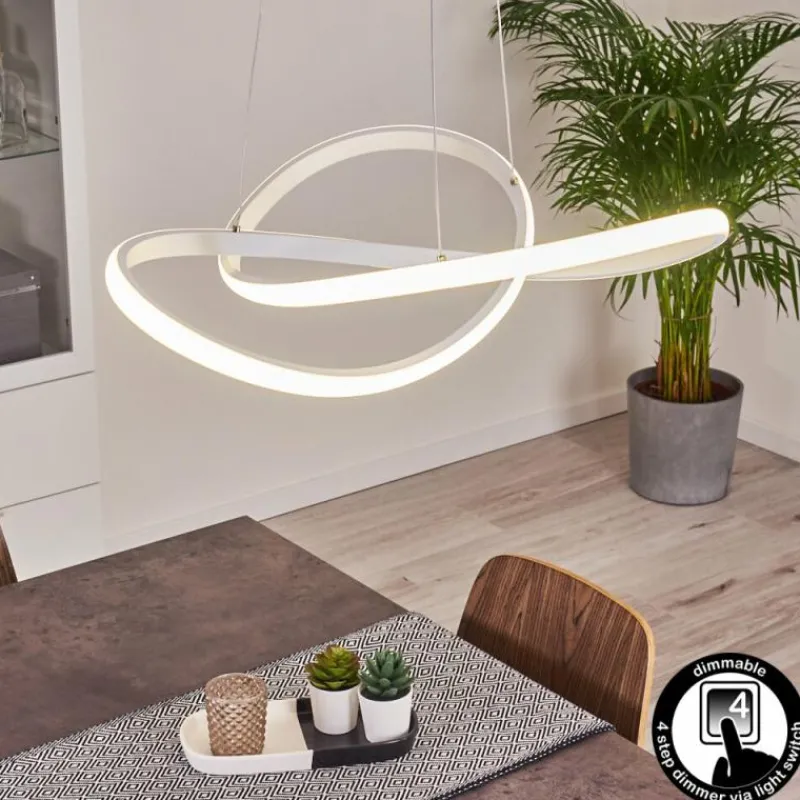 hofstein Suspension Pitasch LED Blanc, 1 lumière* Éclairage Led