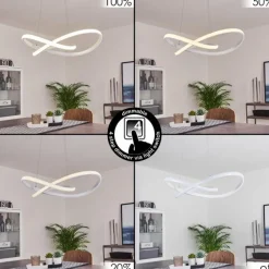 hofstein Suspension Pitasch LED Blanc, 1 lumière* Éclairage Led