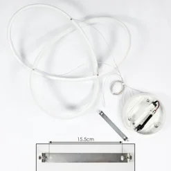 hofstein Suspension Pitasch LED Blanc, 1 lumière* Éclairage Led