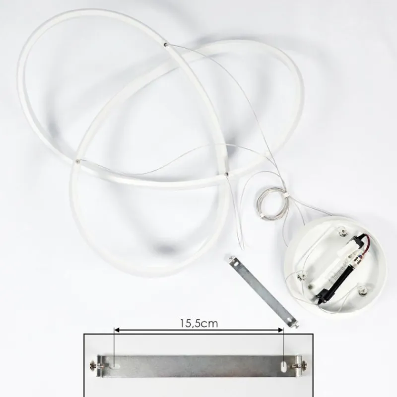 hofstein Suspension Pitasch LED Blanc, 1 lumière* Éclairage Led