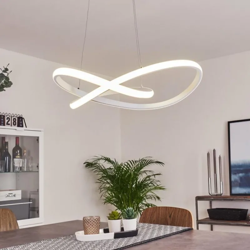 hofstein Suspension Pitasch LED Blanc, 1 lumière* Éclairage Led