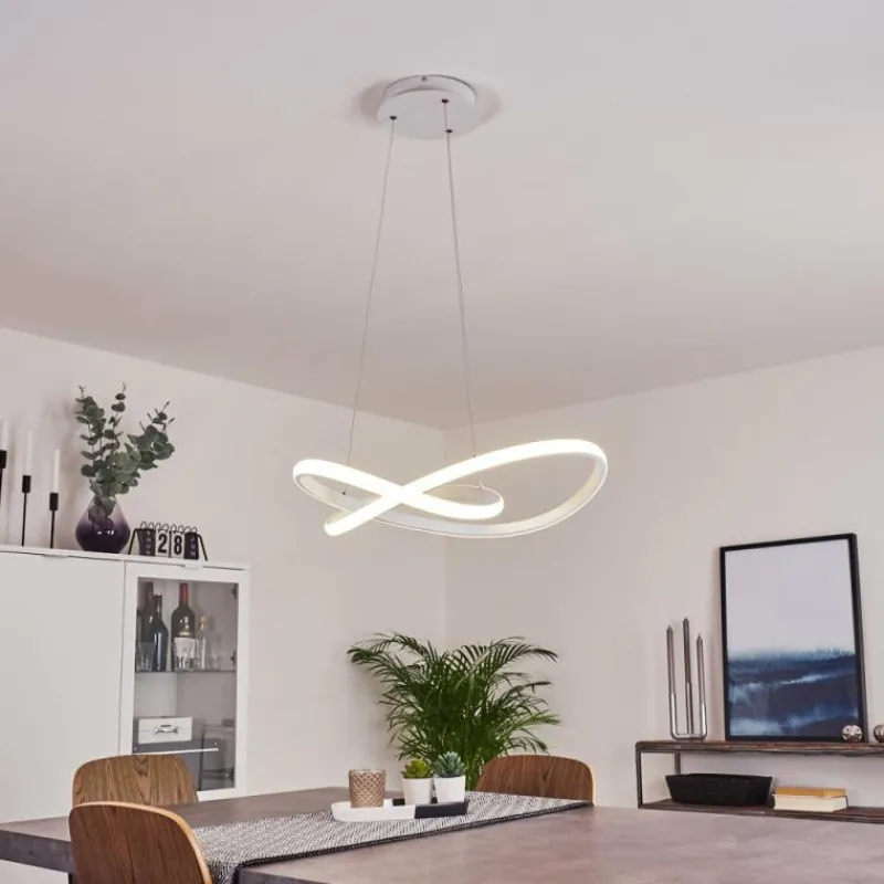 hofstein Suspension Pitasch LED Blanc, 1 lumière* Éclairage Led