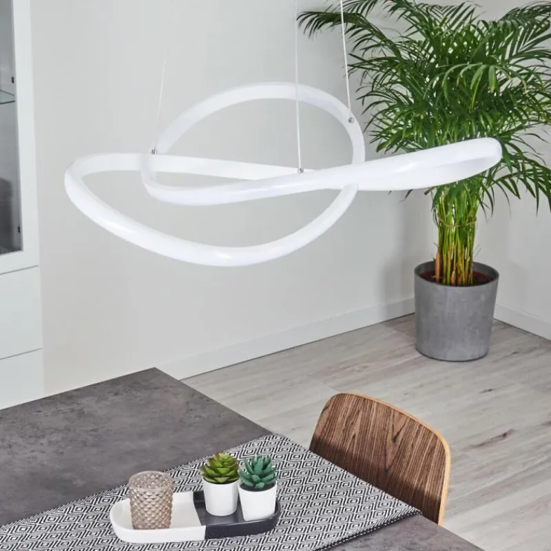 hofstein Suspension Pitasch LED Blanc, 1 lumière* Éclairage Led