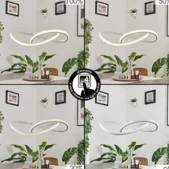 hofstein Suspension Pitasch LED Blanc, 1 lumière