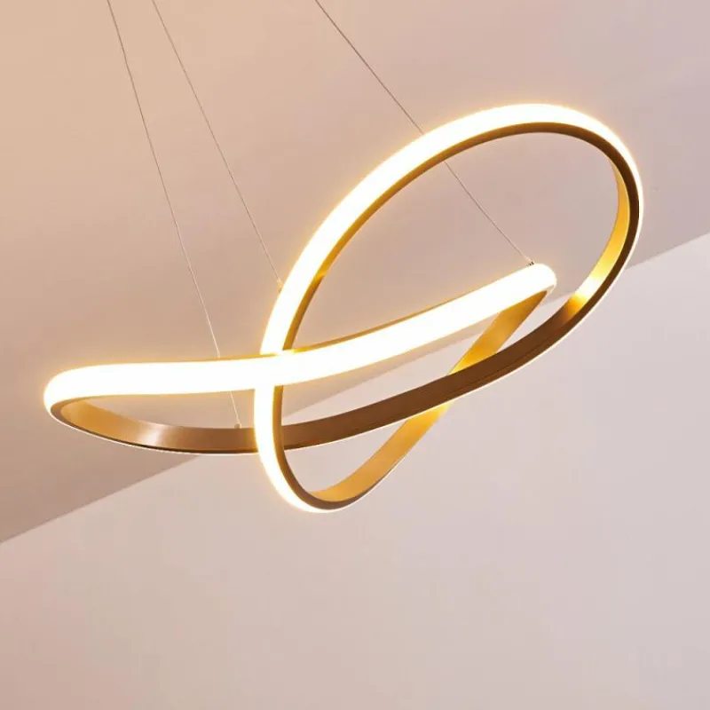 Lampes Art Déco-hofstein Suspension Pitasch LED Nickel mat, 1 lumière