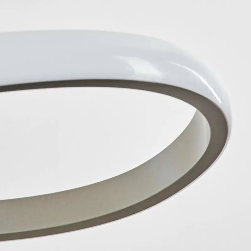 hofstein Suspension Pitasch LED Nickel mat, 1 lumière