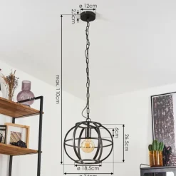 Lampes Industrielles-hofstein Suspension Plan Laiton, 1 lumière