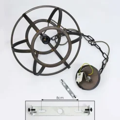 Lampes Industrielles-hofstein Suspension Plan Laiton, 1 lumière