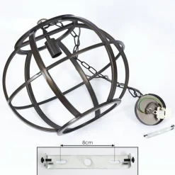 Lampes Industrielles-hofstein Suspension Plan Laiton, 1 lumière