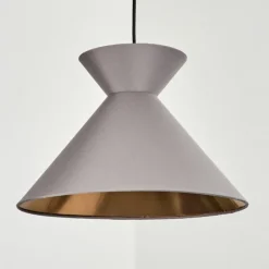 Lampes En Tissu-hofstein Suspension Pliche Or, Noir, 1 lumière