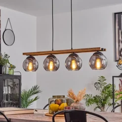 Luminaires Scandinaves-hofstein Suspension Podre Écru, 4 lumières