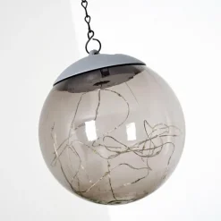 hofstein Suspension Pollenca LED Fumée, Noir, 20 lumières