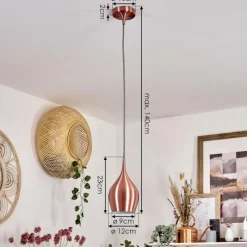 hofstein Suspension Polvero Cuivre, 1 lumière