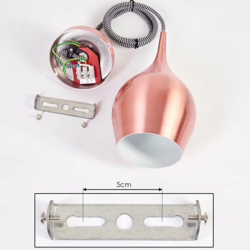 hofstein Suspension Polvero Cuivre, 1 lumière