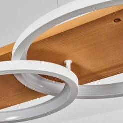 Luminaires Scandinaves-hofstein Suspension Pompu LED Écru, Blanc, 1 lumière