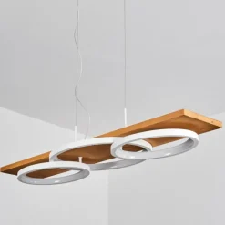 Luminaires Scandinaves-hofstein Suspension Pompu LED Écru, Blanc, 1 lumière