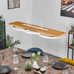 Luminaires Scandinaves-hofstein Suspension Pompu LED Écru, Blanc, 1 lumière