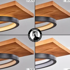 Luminaires Scandinaves-hofstein Suspension Pompu LED Écru, Noir, 1 lumière