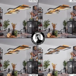 Luminaires Scandinaves-hofstein Suspension Pompu LED Écru, Noir, 1 lumière