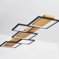Luminaires Scandinaves-hofstein Suspension Pompu LED Écru, Noir, 1 lumière