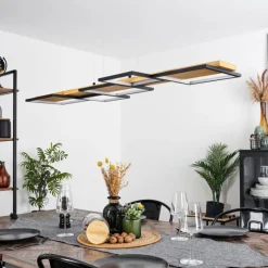 Luminaires Scandinaves-hofstein Suspension Pompu LED Écru, Noir, 1 lumière