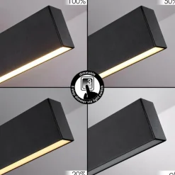 hofstein Suspension Poroporo LED Noir, 1 lumière