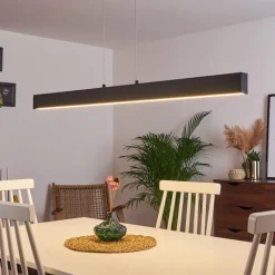 hofstein Suspension Poroporo LED Noir, 1 lumière