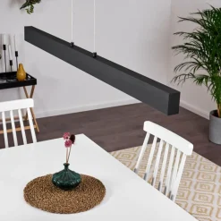 hofstein Suspension Poroporo LED Noir, 1 lumière