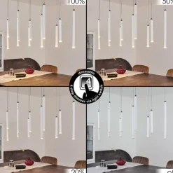 hofstein Suspension Porquera LED Blanc, 11 lumières