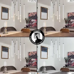 hofstein Suspension Porquera LED Blanc, 11 lumières