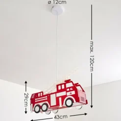 hofstein Suspension Praya Rouge, 2 lumières