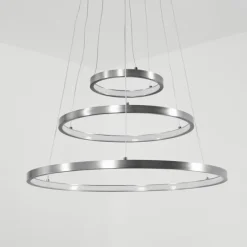 hofstein Suspension Preci LED Nickel mat, 1 lumière