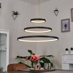 hofstein Suspension Preci LED Noir, 1 lumière