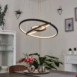 hofstein Suspension Preci LED Noir, 1 lumière