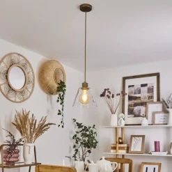 hofstein Suspension Puestito Laiton, 1 lumière