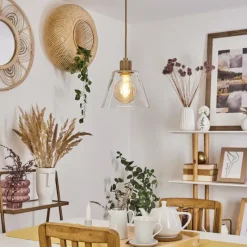 hofstein Suspension Puestito Laiton, 1 lumière