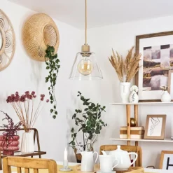 hofstein Suspension Puestito Laiton, 1 lumière