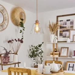 hofstein Suspension Puestito Or, Rose, 1 lumière