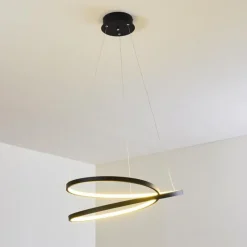 hofstein Suspension Pura LED Noir, 1 lumière