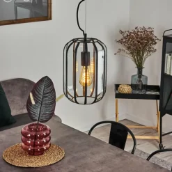 Lampes Vintages & Rétros-hofstein Suspension Quesada Noir, 1 lumière