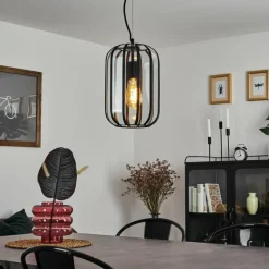 Lampes Vintages & Rétros-hofstein Suspension Quesada Noir, 1 lumière