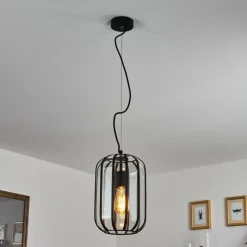 Lampes Vintages & Rétros-hofstein Suspension Quesada Noir, 1 lumière